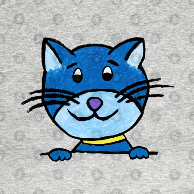 Cat blue Love Gift Kitten Kitten by Littlelimehead